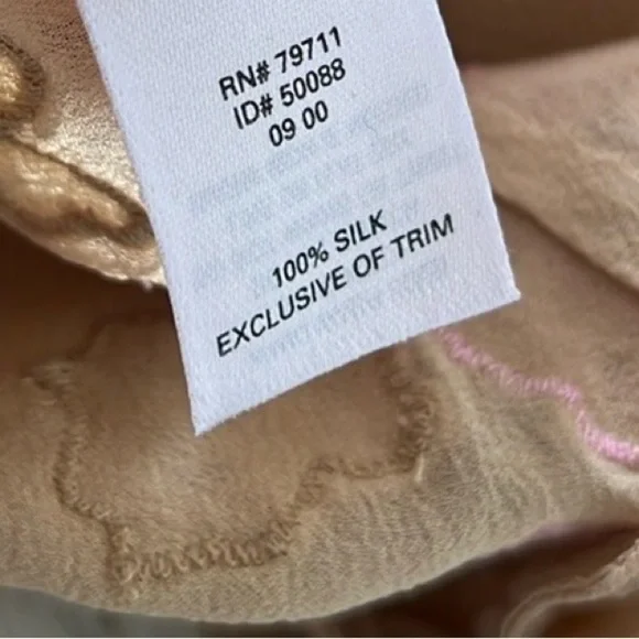 Victoria’s Secret Nude Embroidered Silk Maxi Slip - Picture 12 of 13